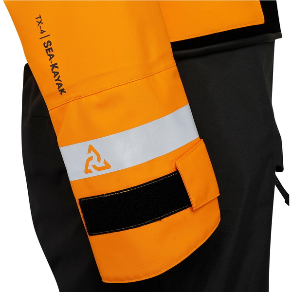 2026 Typhoon Mens Sea Kayak Hinge Entry Drysuit 100200-0016 - Tangerine / Grey